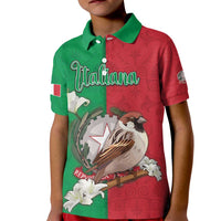 Personalized Italy Kid Polo Shirt Sparrow With Symbol Italiana - Wonder Print Shop