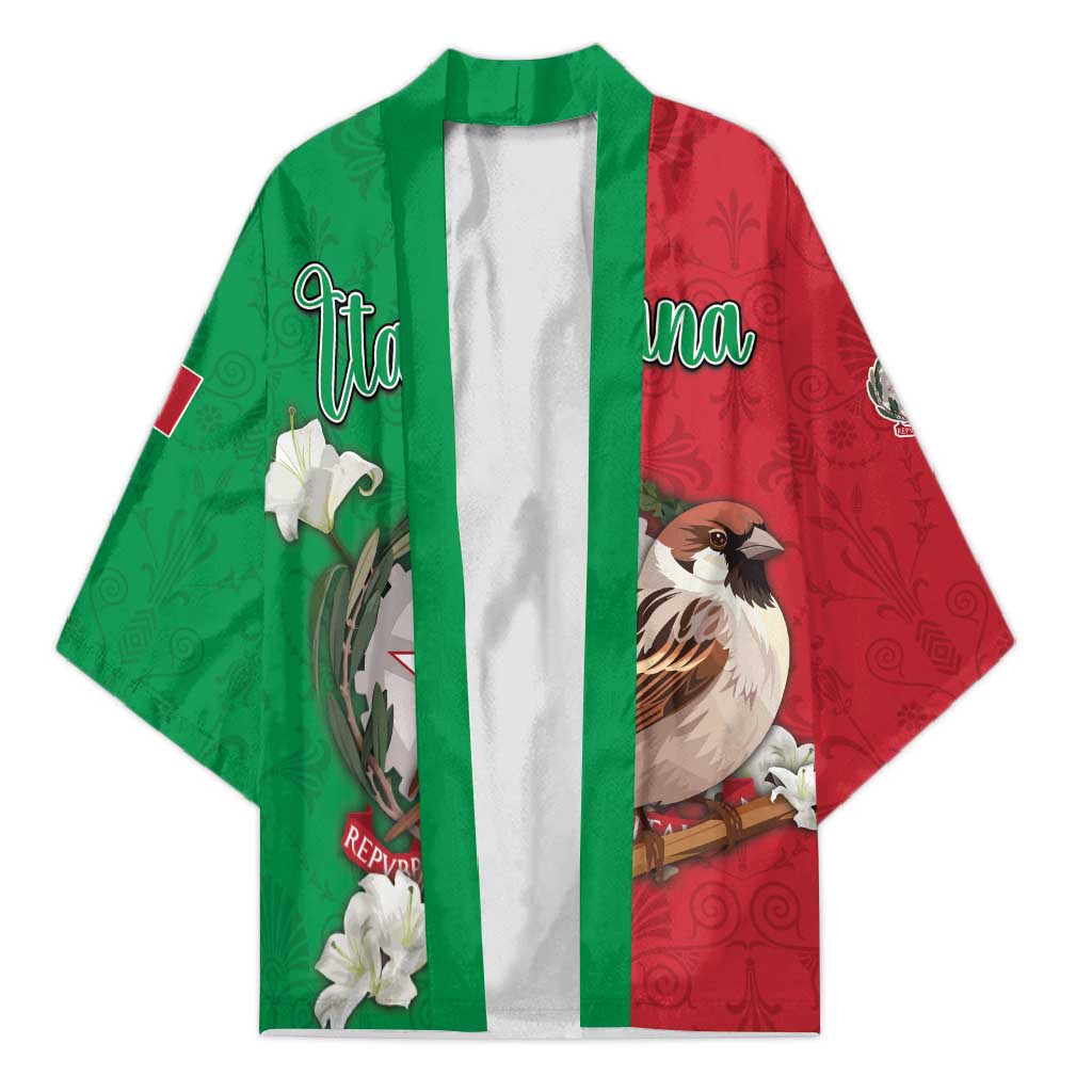 Personalized Italy Kimono Sparrow With Symbol Italiana - Wonder Print Shop