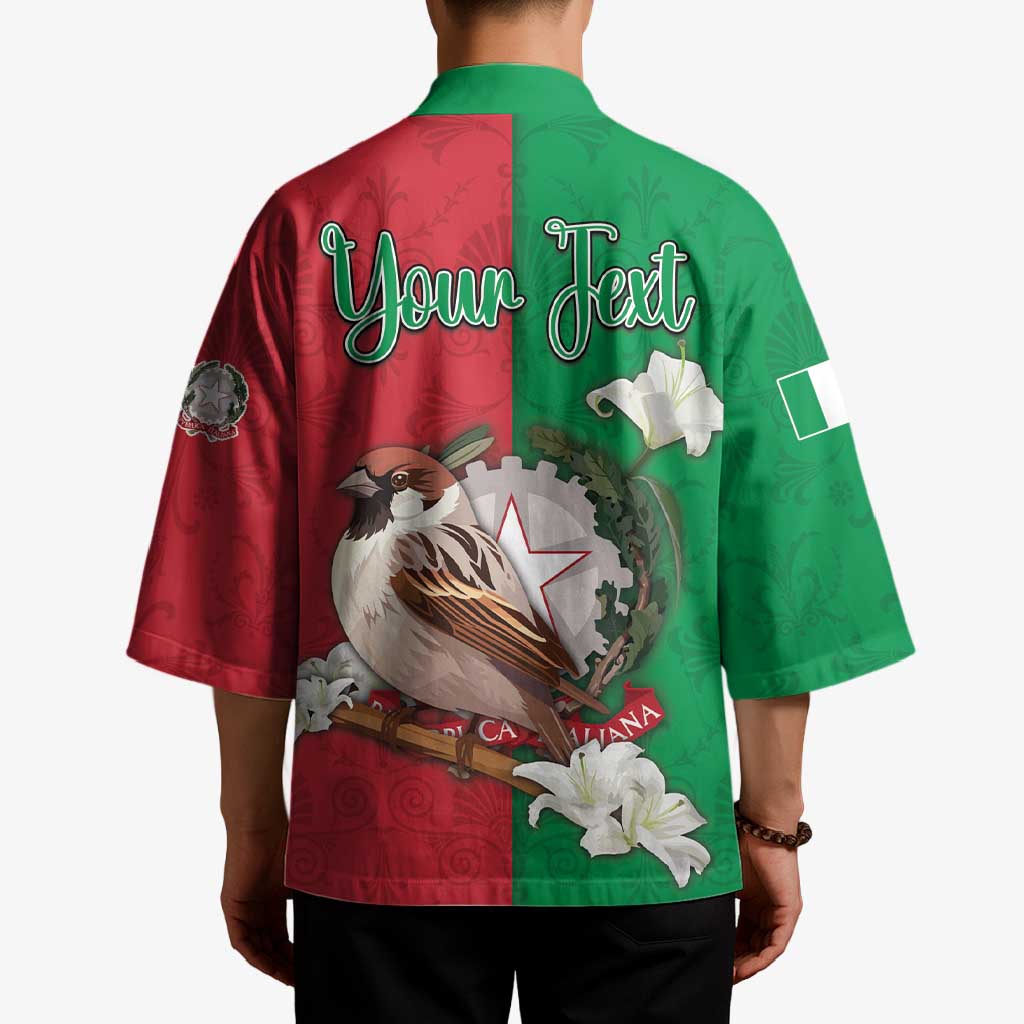 Personalized Italy Kimono Sparrow With Symbol Italiana - Wonder Print Shop