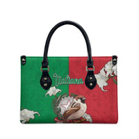 Italy Leather Bag Sparrow With Symbol Italiana - Wonder Print Shop
