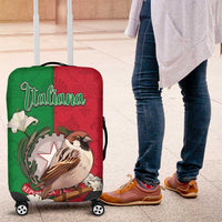 Italy Luggage Cover Sparrow With Symbol Italiana - Wonder Print Shop
