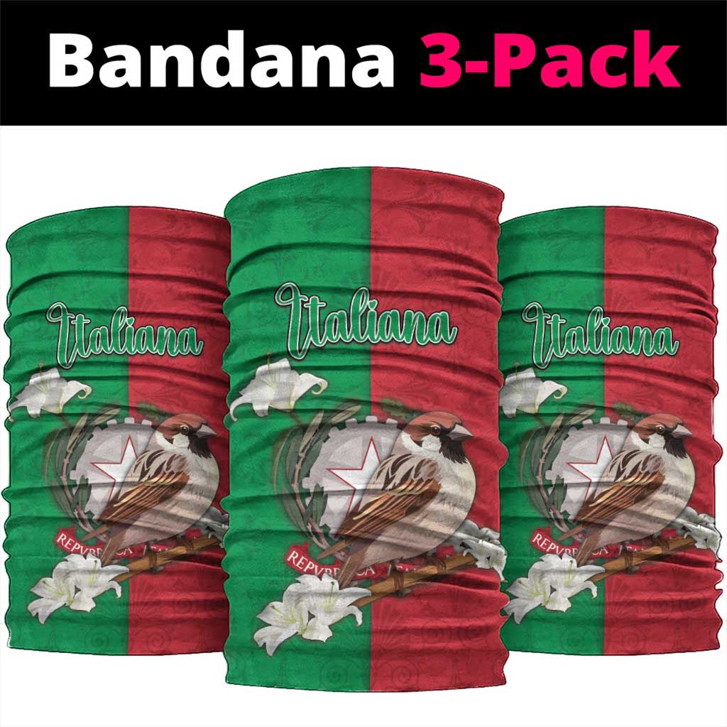 Italy Neck Gaiter Sparrow With Symbol Italiana DT05
