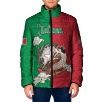 Personalized Italy Padded Jacket Sparrow With Symbol Italiana - Wonder Print Shop