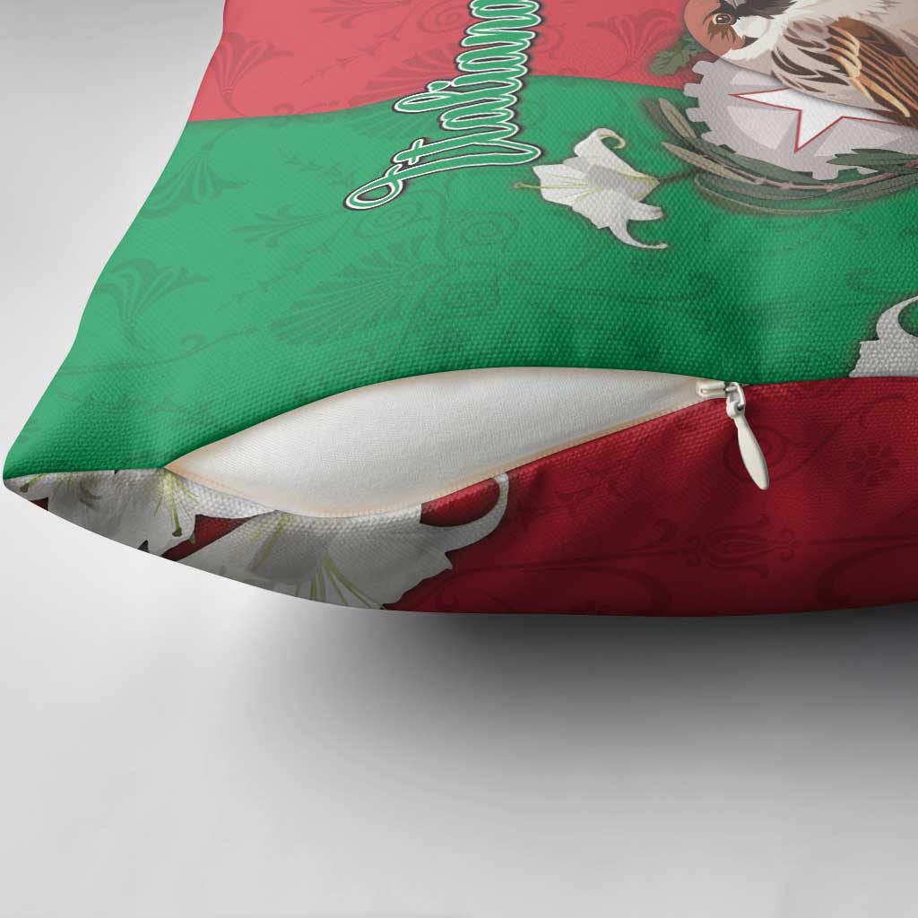Italy Pillow Cover Sparrow With Symbol Italiana - Wonder Print Shop