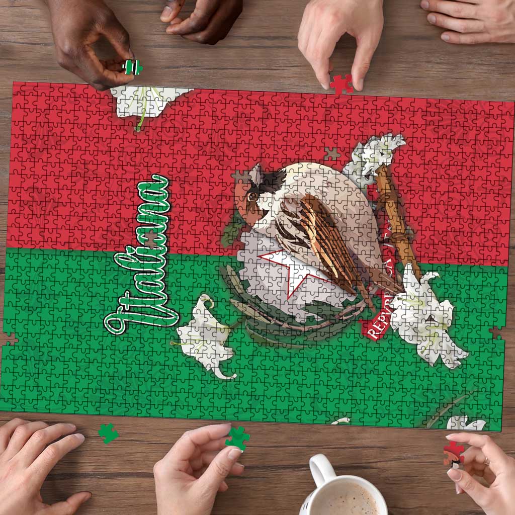Italy Puzzle Sparrow With Symbol Italiana - Wonder Print Shop