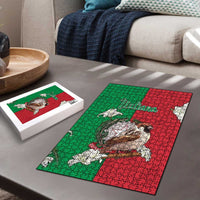 Italy Puzzle Sparrow With Symbol Italiana - Wonder Print Shop