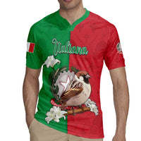 Personalized Italy Rugby Jersey Sparrow With Symbol Italiana - Wonder Print Shop