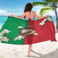 Italy Sarong Sparrow With Symbol Italiana - Wonder Print Shop