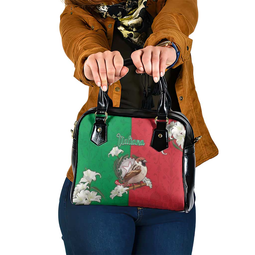 Italy Shoulder Handbag Sparrow With Symbol Italiana - Wonder Print Shop