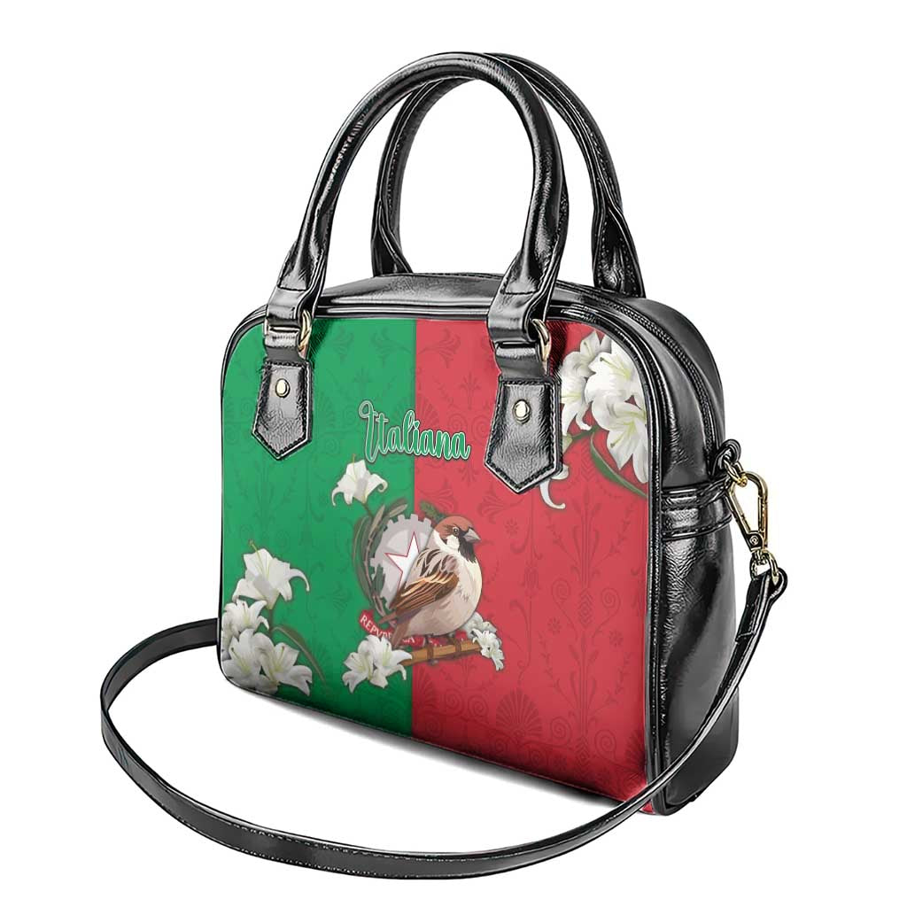 Italy Shoulder Handbag Sparrow With Symbol Italiana - Wonder Print Shop