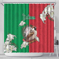 Italy Shower Curtain Sparrow With Symbol Italiana - Wonder Print Shop