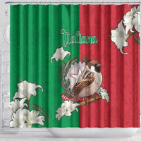 Italy Shower Curtain Sparrow With Symbol Italiana - Wonder Print Shop