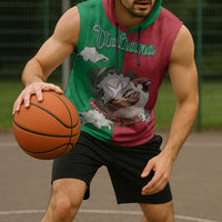 Personalized Italy Sleeveless Hoodie Sparrow With Symbol Italiana - Wonder Print Shop