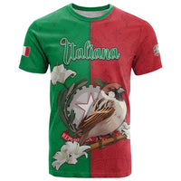 Personalized Italy T Shirt Sparrow With Symbol Italiana - Wonder Print Shop