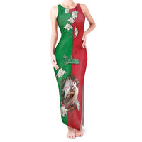 Personalized Italy Tank Maxi Dress Sparrow With Symbol Italiana - Wonder Print Shop