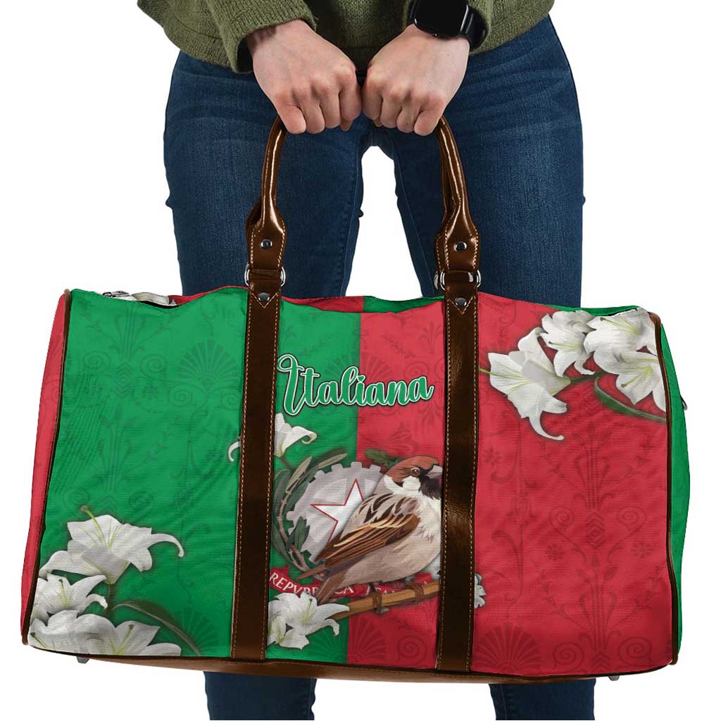 Italy Travel Bag Sparrow With Symbol Italiana - Wonder Print Shop