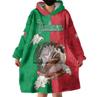 Personalized Italy Wearable Blanket Hoodie Sparrow With Symbol Italiana - Wonder Print Shop