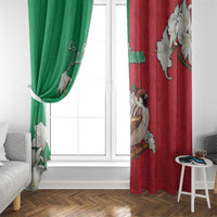 Italy Window Curtain Sparrow With Symbol Italiana - Wonder Print Shop