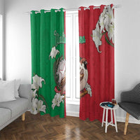 Italy Window Curtain Sparrow With Symbol Italiana - Wonder Print Shop