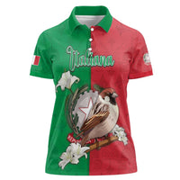 Personalized Italy Women Polo Shirt Sparrow With Symbol Italiana - Wonder Print Shop