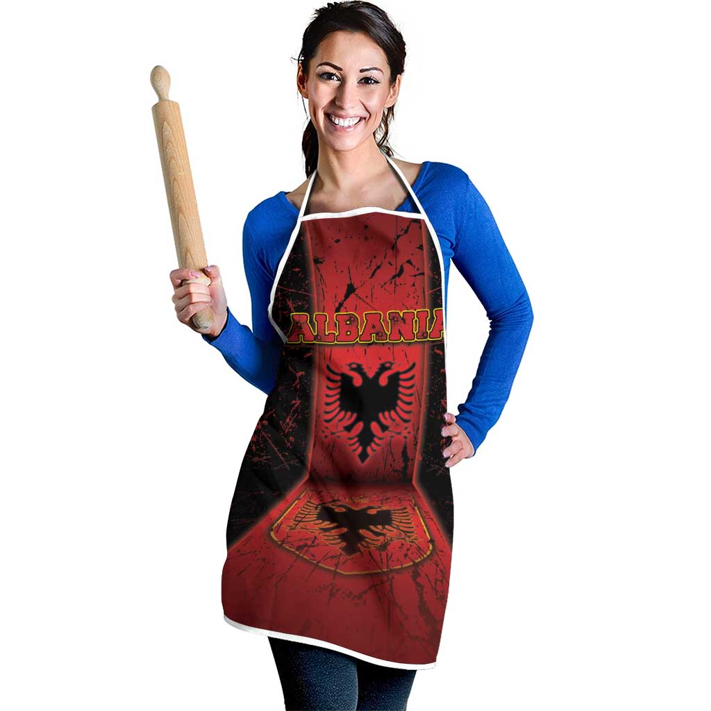 Albania Apron Black Double Headed Eagle - Wonder Print Shop