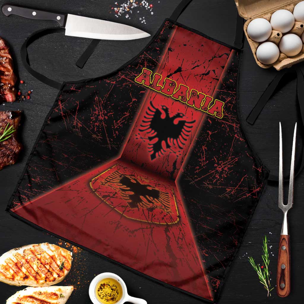 Albania Apron Black Double Headed Eagle - Wonder Print Shop
