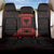 Albania Back Car Seat Cover Black Double Headed Eagle - Wonder Print Shop