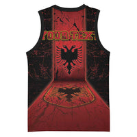 Personalized Albania Basketball Jersey Black Double Headed Eagle - Wonder Print Shop