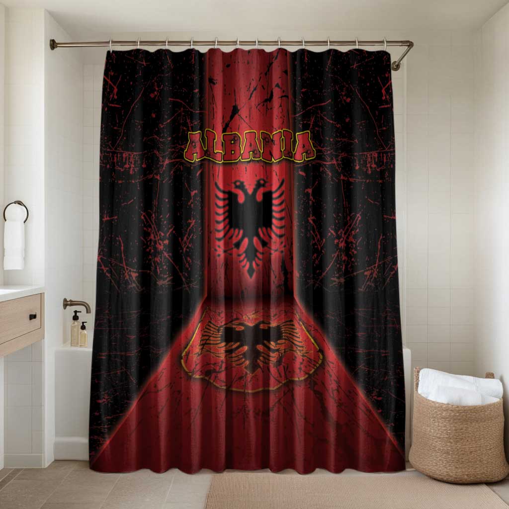 Albania Bathroom Set Black Double Headed Eagle - Wonder Print Shop