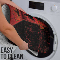 Albania Bathroom Set Black Double Headed Eagle - Wonder Print Shop