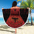 Albania Beach Blanket Black Double Headed Eagle - Wonder Print Shop