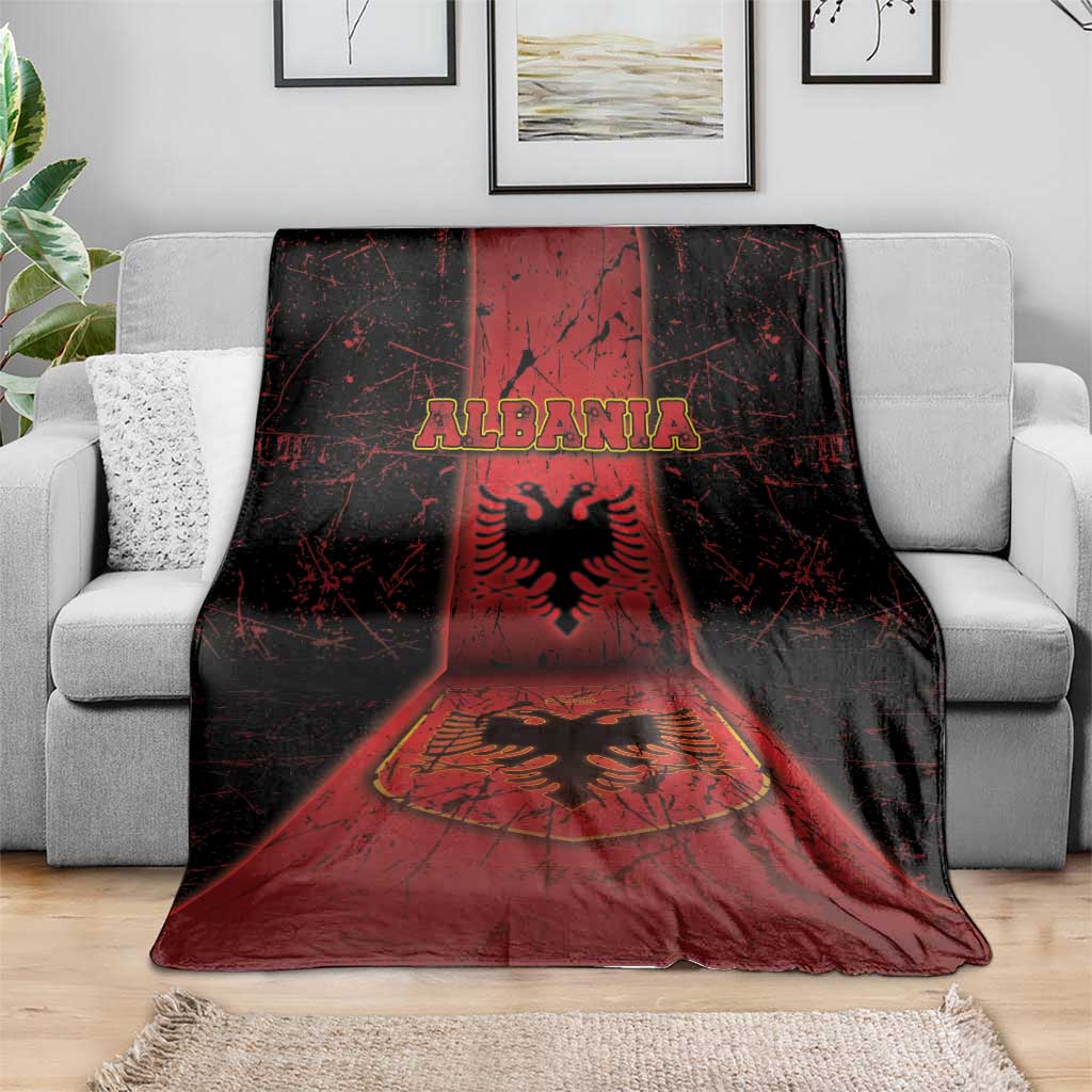 Albania Blanket Black Double Headed Eagle - Wonder Print Shop