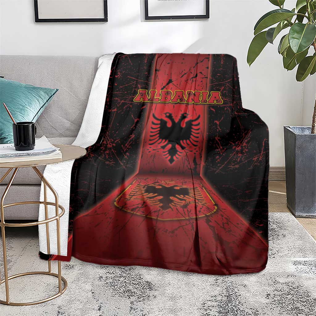 Albania Blanket Black Double Headed Eagle - Wonder Print Shop
