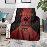 Albania Blanket Black Double Headed Eagle - Wonder Print Shop