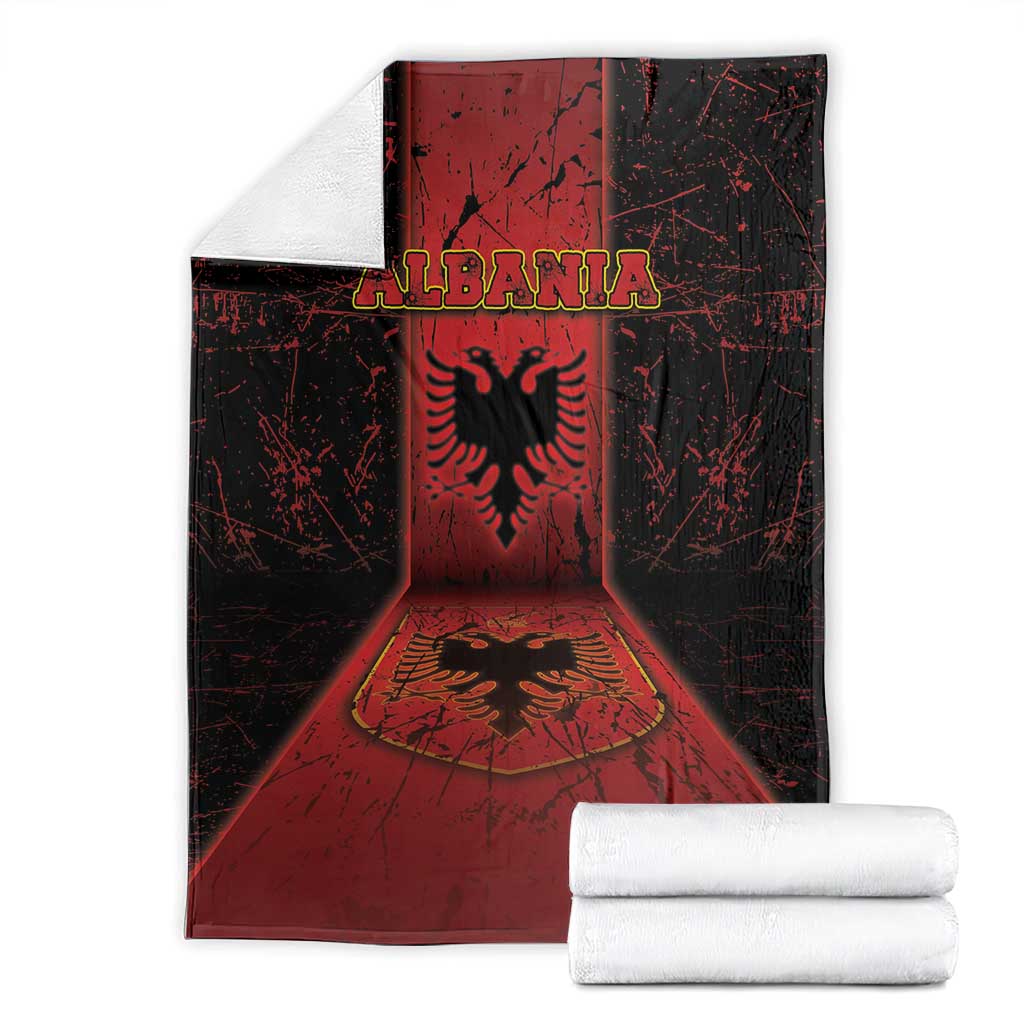 Albania Blanket Black Double Headed Eagle - Wonder Print Shop