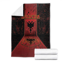 Albania Blanket Black Double Headed Eagle - Wonder Print Shop