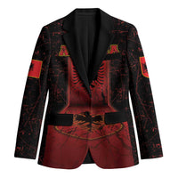 Personalized Albania Blazer Black Double Headed Eagle - Wonder Print Shop