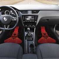 Albania Car Mats Black Double Headed Eagle - Wonder Print Shop