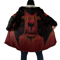 Personalized Albania Cloak Black Double Headed Eagle - Wonder Print Shop