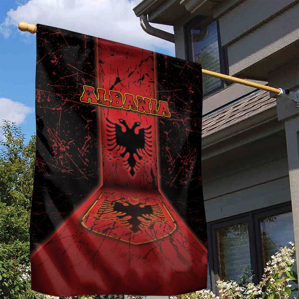 Albania Garden Flag Black Double Headed Eagle - Wonder Print Shop
