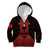 Personalized Albania Kid Hoodie Black Double Headed Eagle - Wonder Print Shop