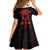 Personalized Albania Kid Short Sleeve Dress Black Double Headed Eagle - Wonder Print Shop