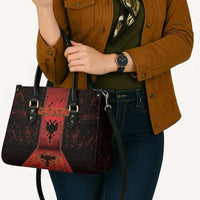 Albania Leather Bag Black Double Headed Eagle - Wonder Print Shop
