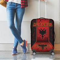 Albania Luggage Cover Black Double Headed Eagle - Wonder Print Shop