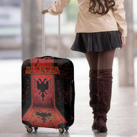 Albania Luggage Cover Black Double Headed Eagle - Wonder Print Shop