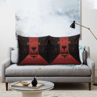 Albania Pillow Cover Black Double Headed Eagle - Wonder Print Shop