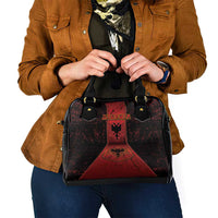 Albania Shoulder Handbag Black Double Headed Eagle - Wonder Print Shop