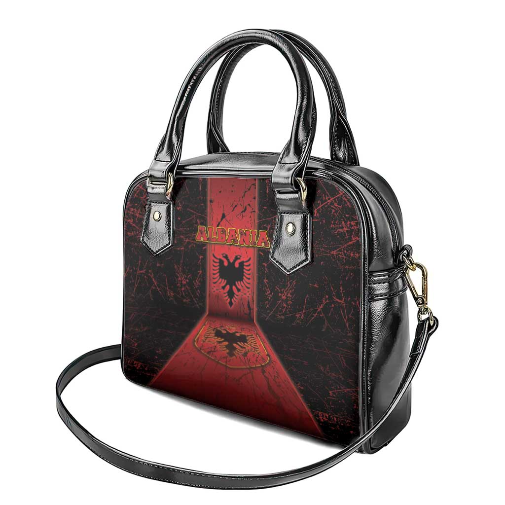 Albania Shoulder Handbag Black Double Headed Eagle - Wonder Print Shop