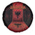 Albania Spare Tire Cover Black Double Headed Eagle - Wonder Print Shop