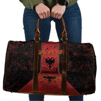 Albania Travel Bag Black Double Headed Eagle - Wonder Print Shop